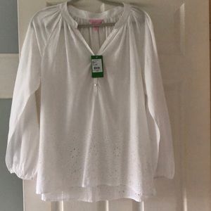 Lilly Pulitzer eyelet shirt